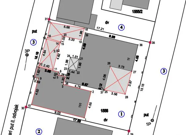 Stručni katastarski elaborat za parcelaciju zemljišta